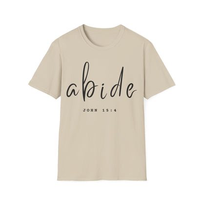 Abide JOHN 15:4 ADULT Tee | Gildan Softstyle