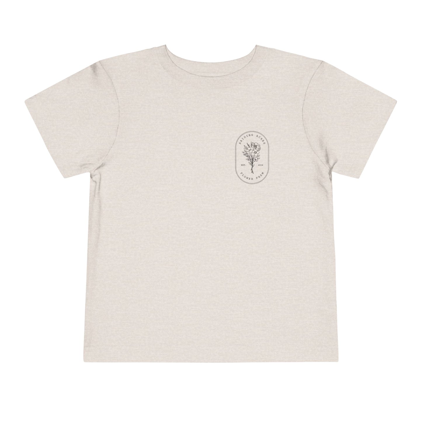 Abiding Acres Flower Farm TODDLER Tee | Bella Canvas