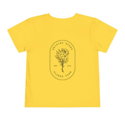 Abiding Acres Flower Farm TODDLER Tee | Bella Canvas