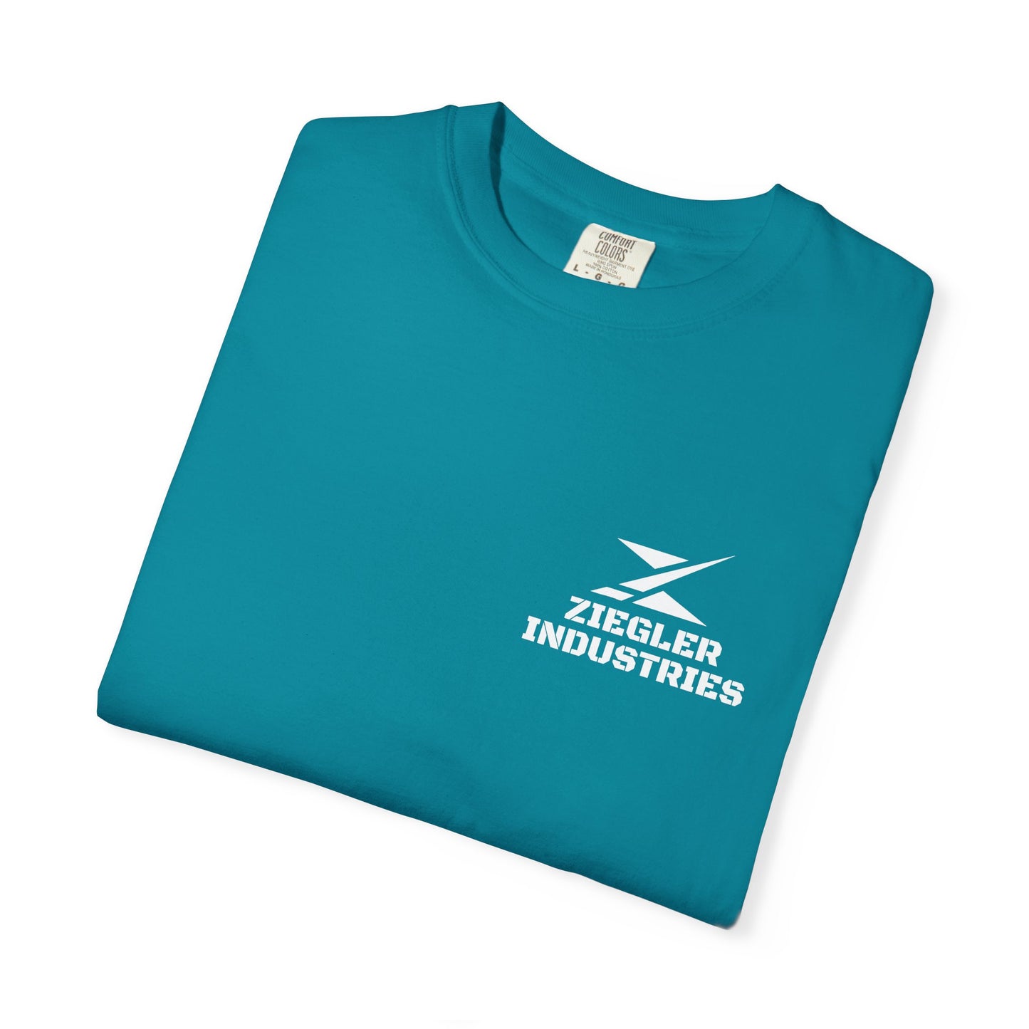Ziegler Industries White Logo T-Shirt | Comfort Colors