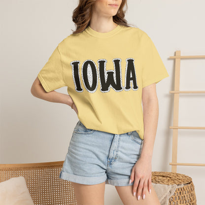 Iowa Retro Yellow Graphic T-Shirt