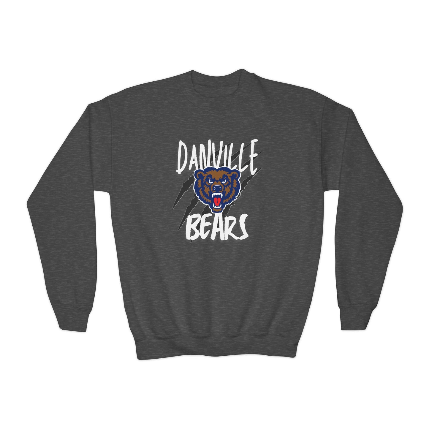 Danville Bears | Bear Claw | Youth Crewneck | Gildan