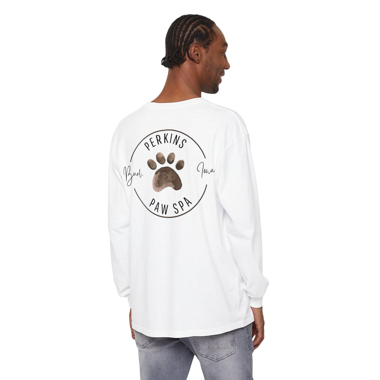 Perkins Paw Spa Long Sleeve Front/Back (2)