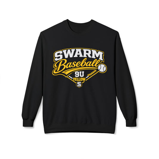 Swarm 9U "1" ADULT Baseball Crewneck | Gildan Softstyle