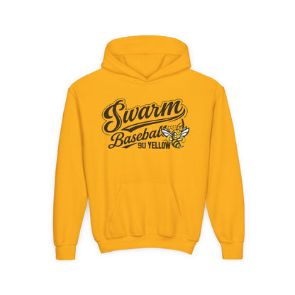 Swarm 9U "2" YOUTH baseball hoodie | Gildan Heavy Duty