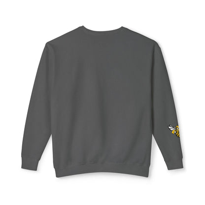Swarm 9U "2" Lightweight Crewneck: Logo Sleeve | Comfort Colors