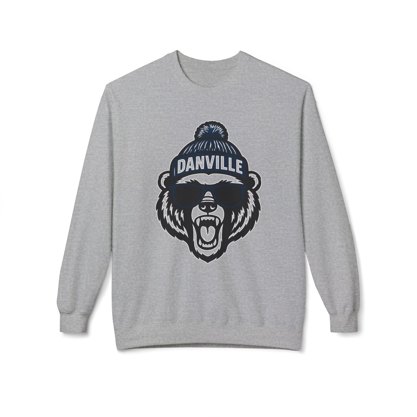 Youth Bear with Shades Crewneck - Gildan SoftStyle | IN STOCK
