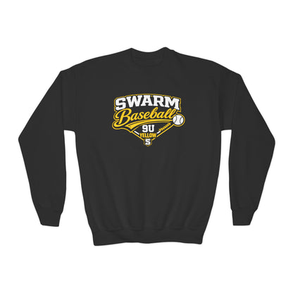 Swarm 9U "1" YOUTH Baseball Crewneck | Gildan Heavy Duty