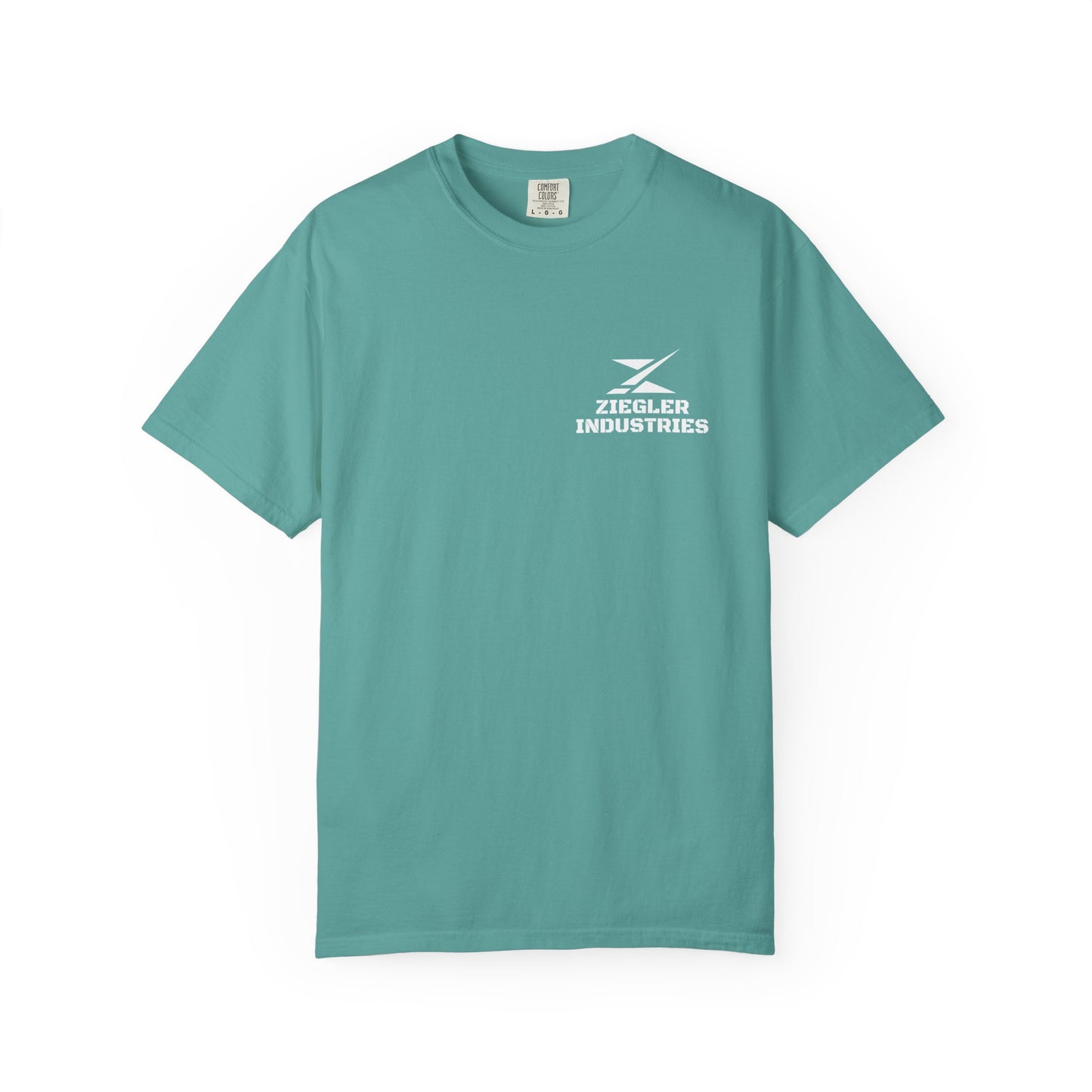 Ziegler Industries White Logo T-Shirt | Comfort Colors | MARCH TOP SELLER