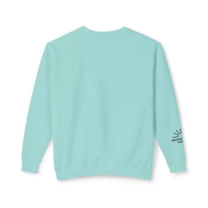 Brighter Balance Unisex Lightweight Crewneck| Sleeve Design | Comfort Colors