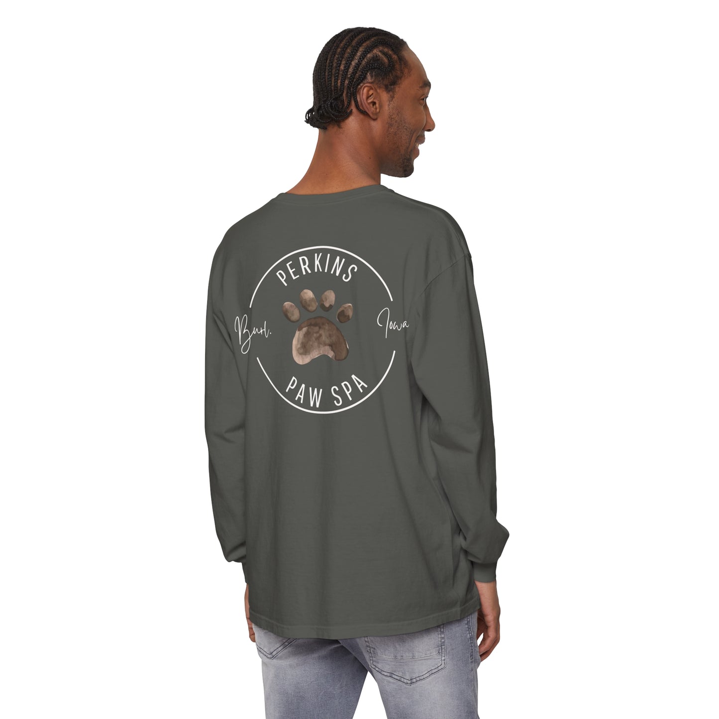 Perkins Paw Spa Long Sleeve Front/Back (2)