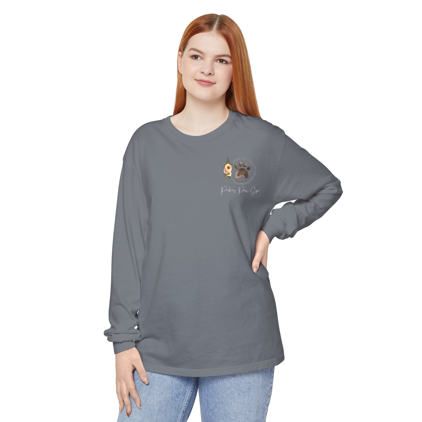 Perkins Paw Spa Long Sleeve Front/Back