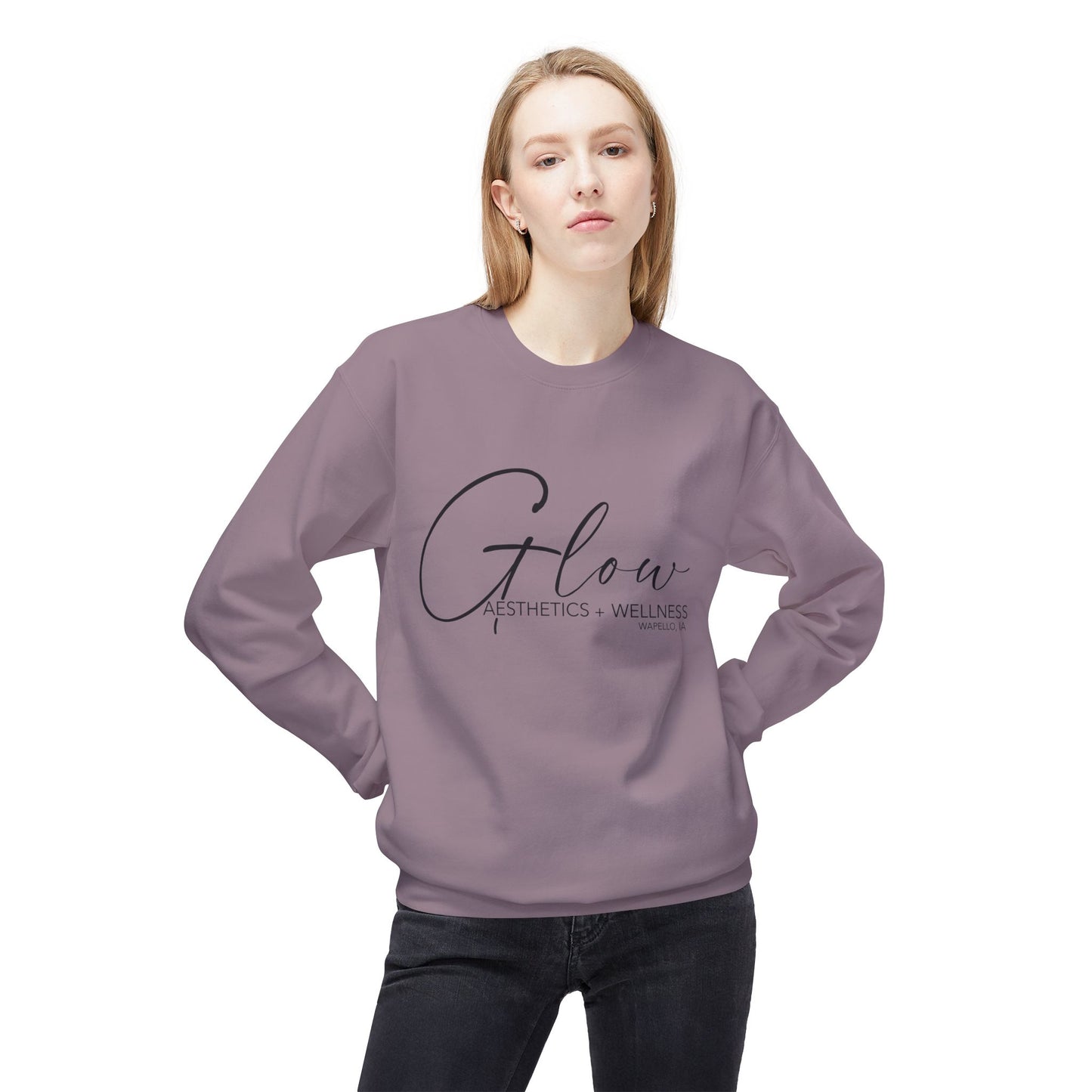 Glow Crewneck Sweatshirt | Cozy Unisex Fleece | Gildan Soft-Style