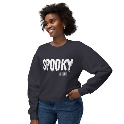 Spooky Mama Personalized Ghost Sleeve Sweatshirt