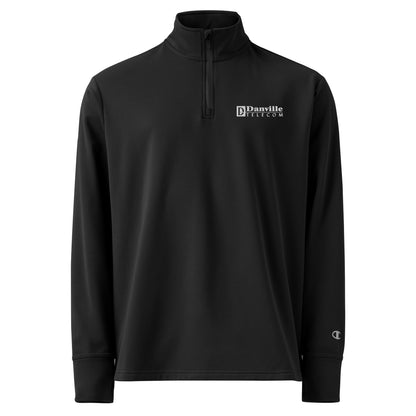 💡 Danville Telecom Champion Quarter Zip Pullover: White/Grey Spark