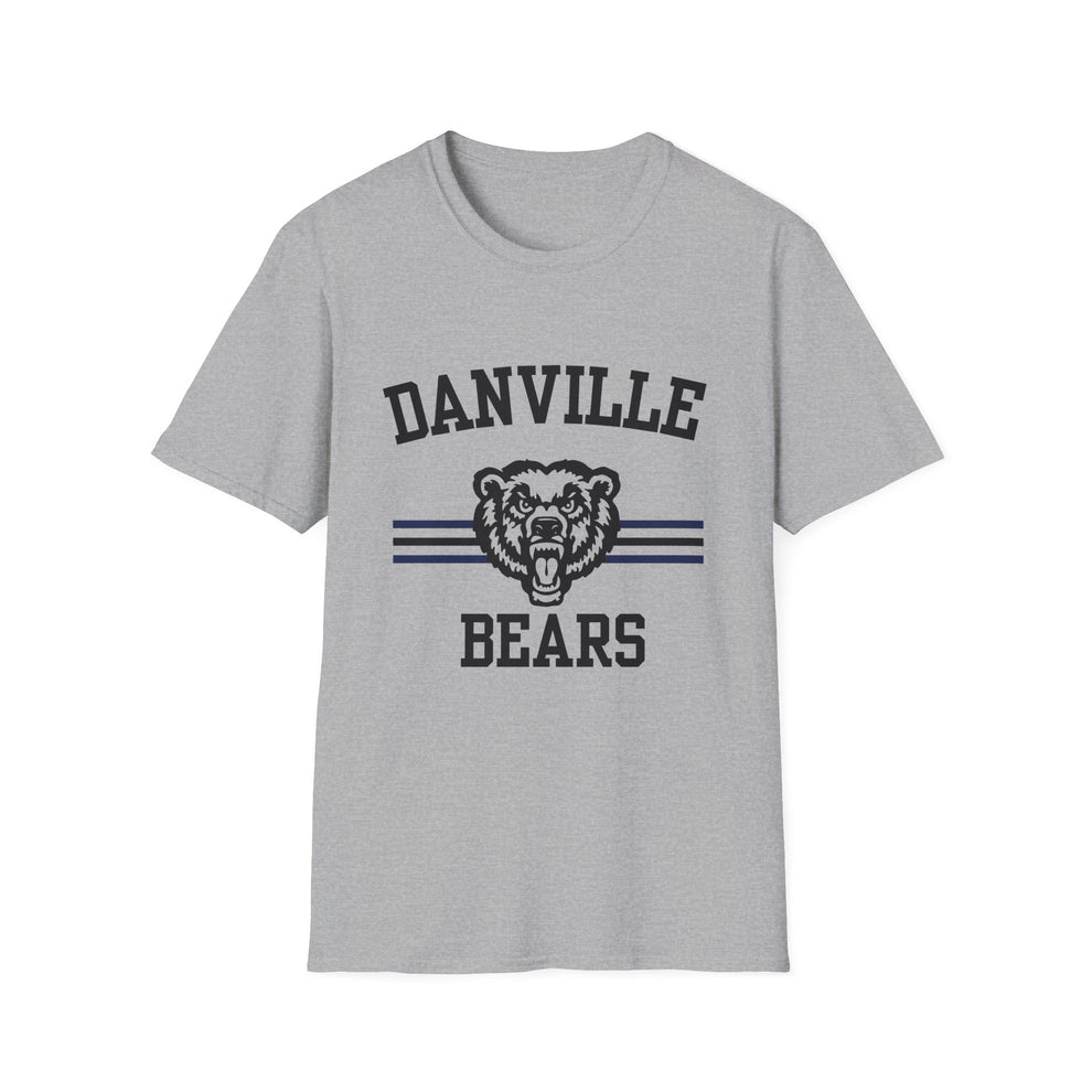 Danville Bears Stripe ADULT T-Shirt | GILDAN SOFTSTLYE | IN STOCK