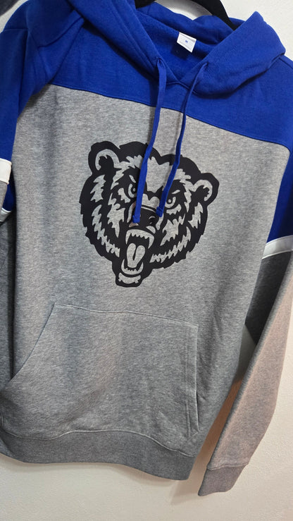 Danville Bears | Mascot | Adult Colorblock Hoodie | Sportstek | In Stock