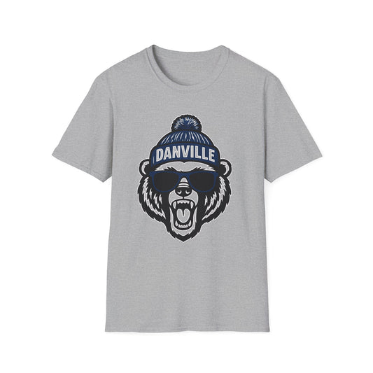 Danville Bear with Shades T-Shirt | Gildan Softstyle | IN STOCK