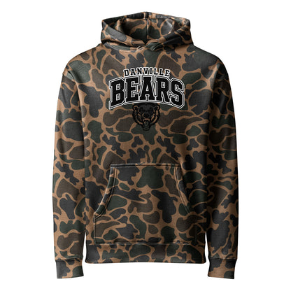 Danville Bears ADULT Camo Hoodie | IN STOCK