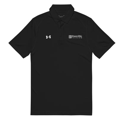 💡 Danville Telecom Under Armour® Men's Polo: White/Grey Spark