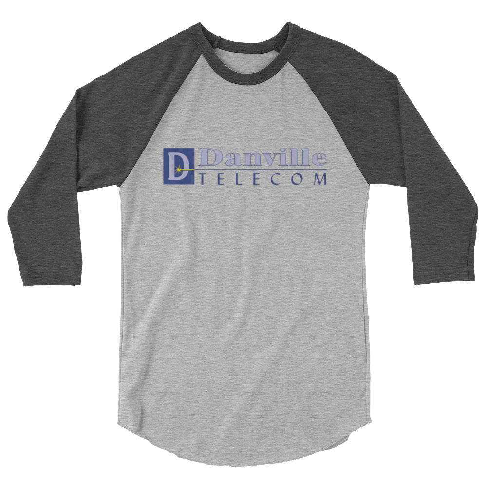 Danville Telecom 3/4 sleeve raglan shirt: Color Logo