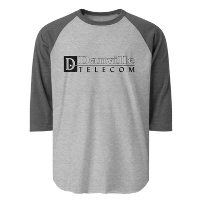 Danville Telecom 3/4 Sleeve Shirt: Black Logo