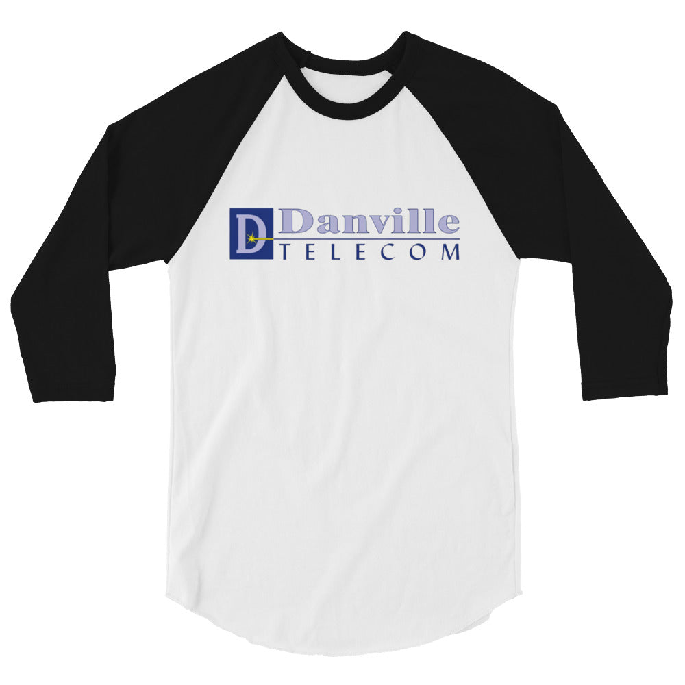 Danville Telecom 3/4 sleeve raglan shirt: Color Logo