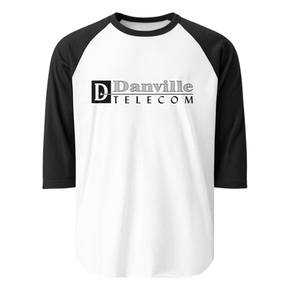 Danville Telecom 3/4 Sleeve Shirt: Black Logo