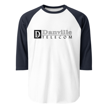 Danville Telecom 3/4 Sleeve Shirt: Black Logo