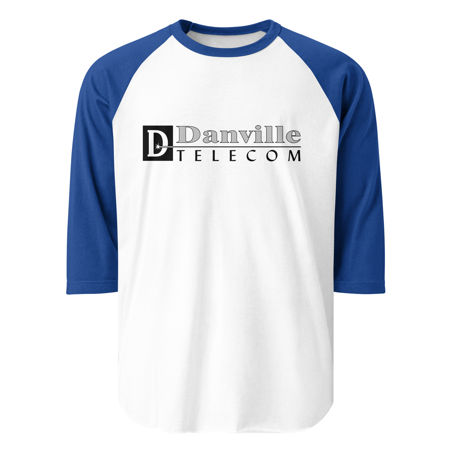 Danville Telecom 3/4 Sleeve Shirt: Black Logo