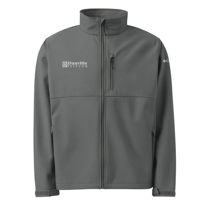 💡 Danville Telecom Columbia Soft Shell Jacket: White/Grey Spark