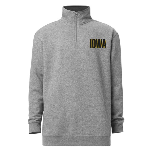 Iowa 1/4 Quarter Zip Embroidered- Available Now